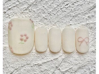 カラ ネイル 中津店(calla nail)/スウィートなフラワー♪