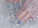 ゴテゴテネイル×クリアネイル