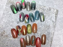 季節ごとに楽しめる、質感にこだわったニュアンスアートが豊富◎