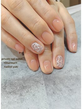 プライベート ネイルサロン マーマ(murmur)/ツイードネイル