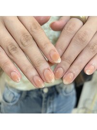 ふんわりチークネイル