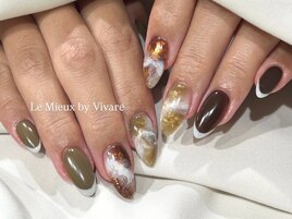 秋っぽ♪ニュアンスネイル