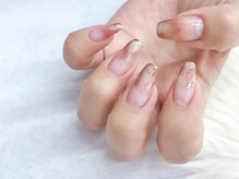 ビーエスネイル 金山店(bs-nail)/大人ニュアンス先端ミラーネイル