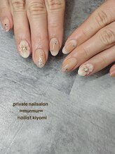 プライベート ネイルサロン マーマ(murmur)/ぷっくりフラワーデザイン