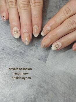 プライベート ネイルサロン マーマ(murmur)/ぷっくりフラワーデザイン