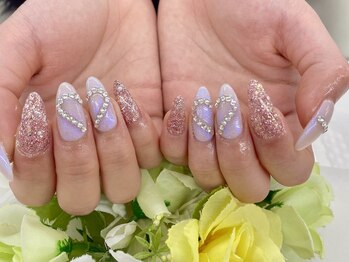 ディーネイル 四条烏丸(D-nail)/坂口/キラキラハートネイル！