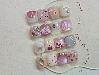 フットネイル定額サンプル