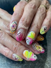 エーエムネイル(Am:nail)/ぷくぷくフラワー