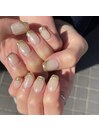 ホワイトニュアンスネイル
