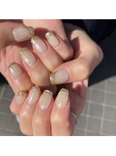 グラマラス アンジェアイ 荻窪店(glamourous ange eye)/ホワイトニュアンスネイル