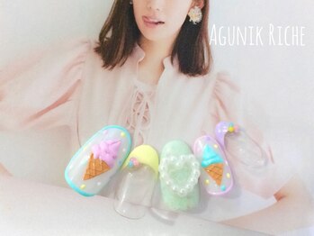 アグニークリッシェ(Agunik Riche)/【ソフトクリームネイル】
