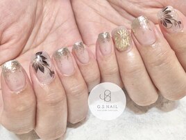 シック/ブラックフラワー