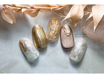 ゴールドニュアンスネイル♪