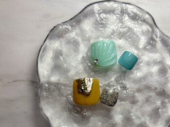 スパイス ネイルズ アンド スパ 玉川高島屋SC店(SPICE NAILS&SPA)/【フット】親指アート ¥9900