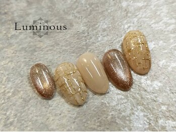 ルミナスネイル(Luminous Nail)の写真/《ワンランク上の上質サロン》癒しの音と香りの落ち着いた店内で大人可愛い理想のネイルを叶えます◇