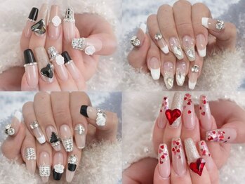 リリー 大阪駅前第一ビル店(Lily)の写真/【長さ出し10本アートやり放題コース(チップ)14600円】綺麗なカーブとフォルム、お好みの長さを実現!!