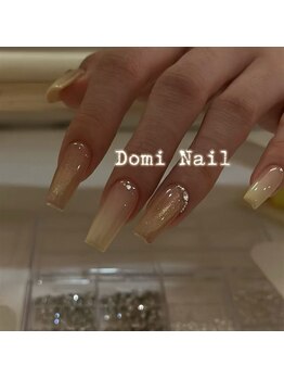 Domi Nail Salon 渋谷店　長さだし/持ち込み/フィルイン/ワンホン/マグネット×カラグラ＊