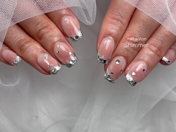 チーク×ガラスフレンチ