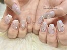 くすみチークネイル
