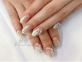 ５枚花エンボスネイル