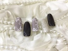 ネイルミュージアム(Nail Museum)/【春】オトナレースネイル