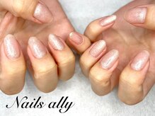 ネイルズアリー 立川店(Nails ally)/つやつや×オフィス×シンプル