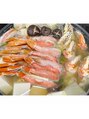 エムズビューティーサロン 新小岩店(M's)&nbsp;食べるのだいすき！！写真はオーナー特製蟹鍋♪