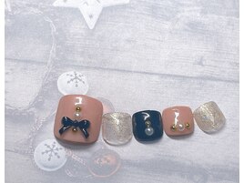 12月定額フットネイルアート