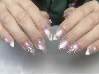 カナネイル(KANA.nail)/持ち込みドットフレンチネイル