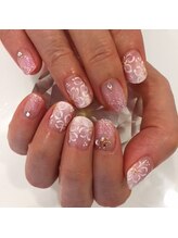 ネイルサロンナエマ(Nail Salon Nahema)/ラメグラデーション・フラワー