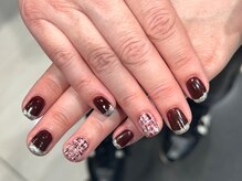 イヴ 新浦安店(Eve)/大人女子赤ツイードラメフレンチ