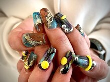 ヌル ネイル 堀江(NURU NAIL HORIE)/アシメ個性派ニュアンスネイル☆