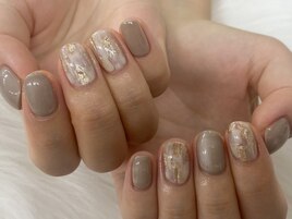 【山崎】秋のニュアンスネイル