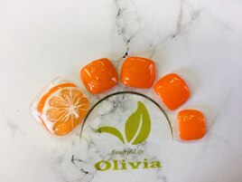 フルーツネイル×水滴