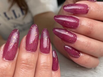 マーベラス ネイル デザイン(Marvelous Nail Design)/ゴールドフレーク入りワンカラー