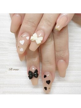 アールローズ(R-rose)/リボンネイル