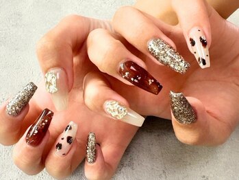 マーチ 新宿店(MARCH)の写真/【定額】自爪×長さ出しジェル×スカルプ◎オフィスネイル～イベントネイルまでデザイン豊富にご用意!