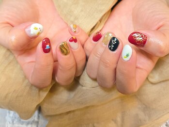 ナコ(NAKO)/正月ネイル【吉祥寺ネイル】