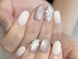 雪の結晶　ラメ