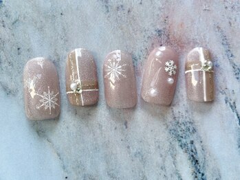 マグネット×雪の結晶アート