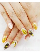 ネイリシャス(NAILICIOUS)/フェザー埋め込みネイル☆