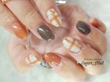 シュガーネイル(sugar nail)/チェックネイル