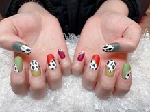 レアネイル 新宿(le'a nail)/牛柄ネイル