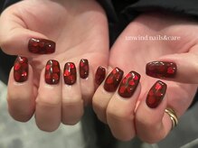 アンワインド ネイルアンドケア(unwind nails&care)/ハートホロ埋め込み