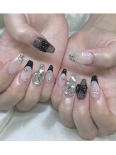 ミュウ(myw)/大人ガーリー♪シースルーネイル