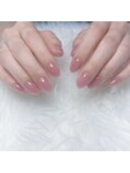 ホワイトネイル 鳳店(WHITE NAIL)/うるつや/上品ピンク/ワンカラー