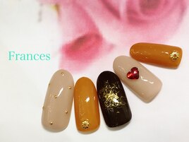 バレンタインネイル