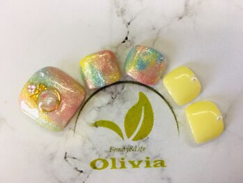 ビューティーアンドライフ オリビア(Beauty&Life Olivia)/パーツ付ニュアンスネイル