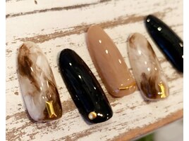 秋冬☆マーブル柄