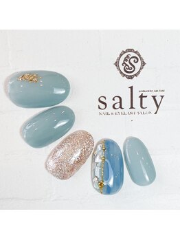 ネイルアンドアイラッシュサロン ソルティ 寺田町(salty)/シェルネイル